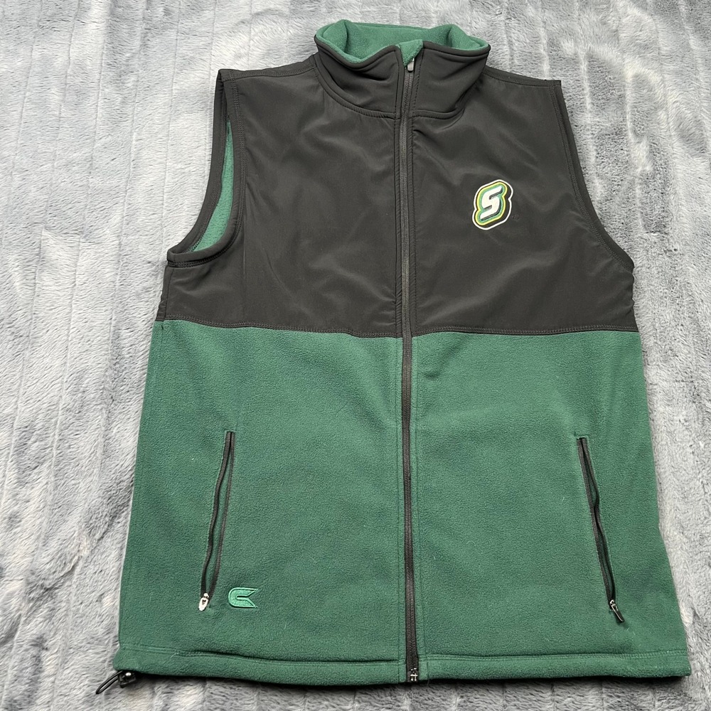Colosseum Southeastern Louisiana Lions Men Medium Full Zip Fleece Softshell Vest